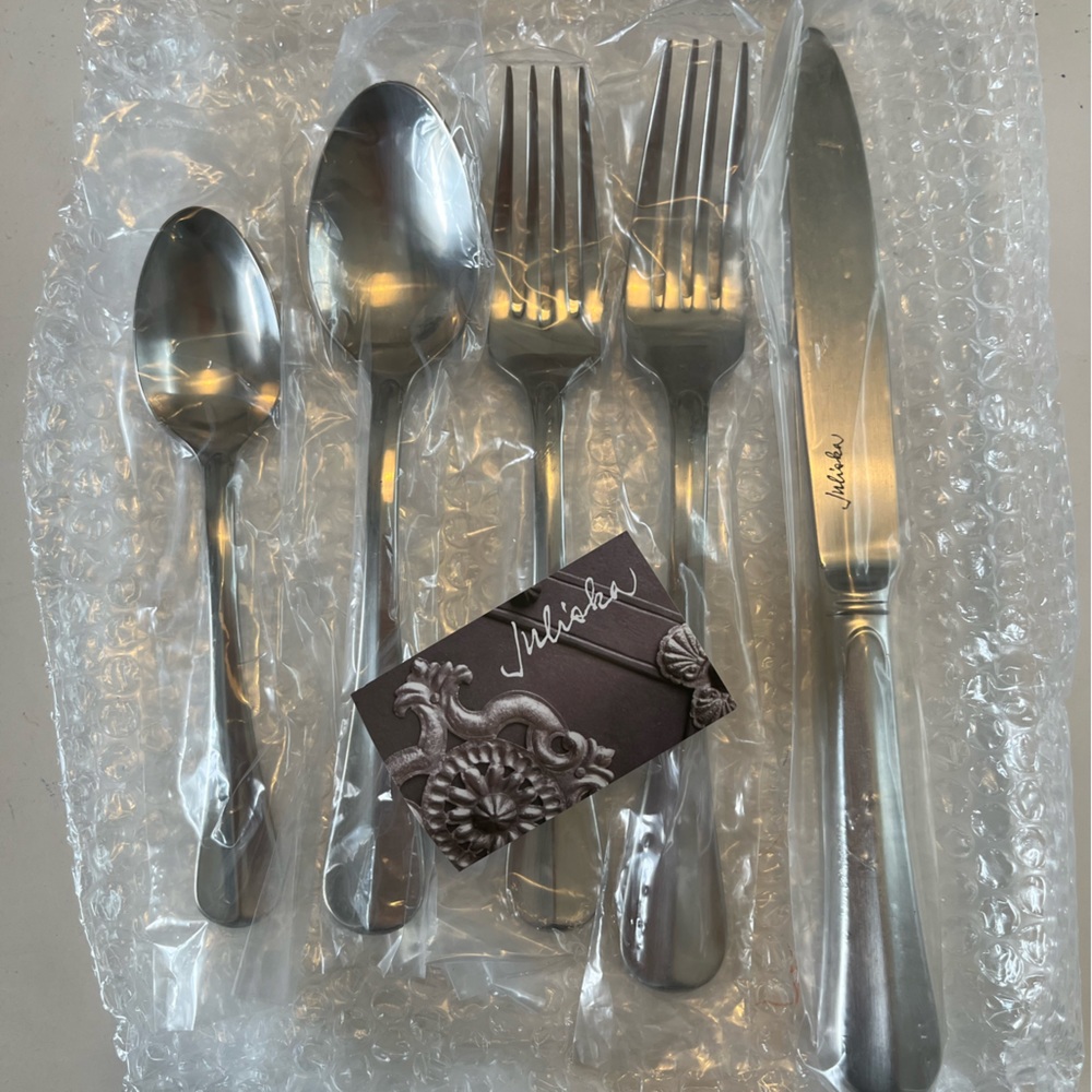 Juliska bistro 5 pc place setting - bright satin